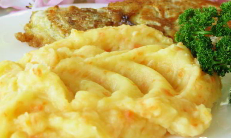 Рецепт картофельного пюре с морковью и сыром пармезан