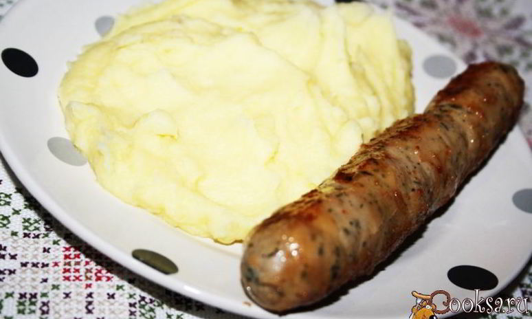 Рецепт картофельного пюре с плавленым сыром и топленым сливочным маслом невесомость