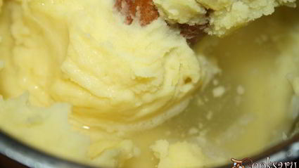 картофельное пюре с плавленым сыром и топленым сливочным маслом невесомость