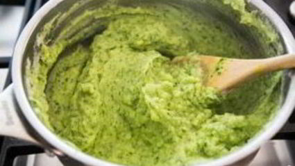 картофельное пюре со шпинатом