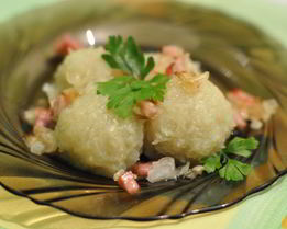 Картофельные клецки постные