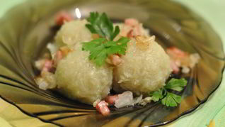 Картофельные клецки постные