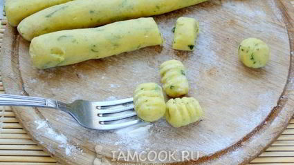 картофельные ньокки с базиликом