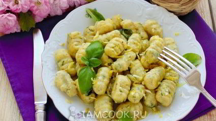 картофельные ньокки с базиликом