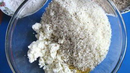 клецки со шпинатом и сыром