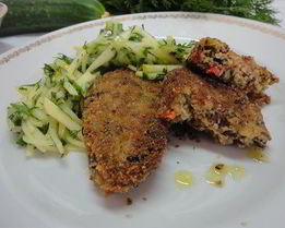 Фасолевые котлеты с болгарским перцем