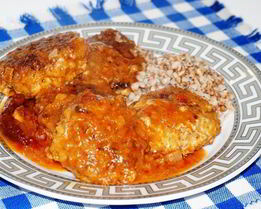 Гречаники в томатном соусе