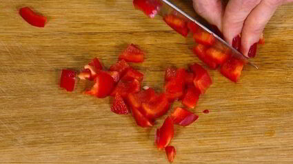 котлетки из фасоли со сладким перцем и чили