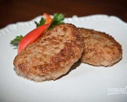 Котлеты из фарша говядины и свинины