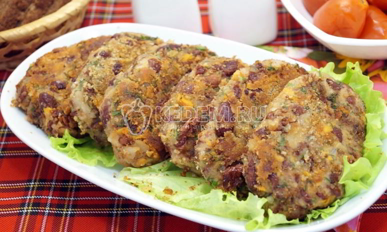 Рецепт котлет из фасоли