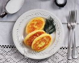 Котлеты картофельные с сыром