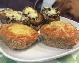 Котлеты-маффины с мягким сыром