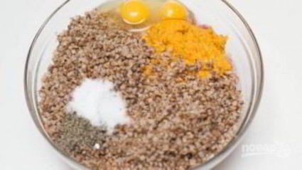 котлеты с гречкой и фаршем