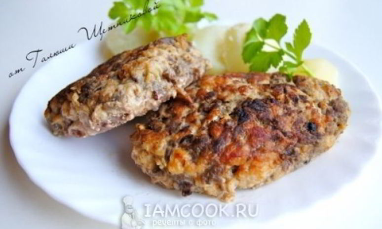 Рецепт котлет с куриными сердечками