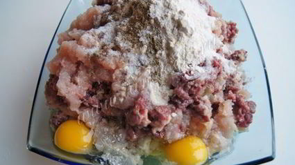 котлеты с куриными сердечками