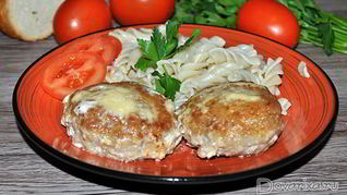 Котлеты в сливочно-сырном соусе