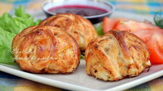 Куриные котлетки Клубочки
