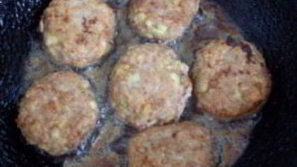 мясные котлеты с кабачками