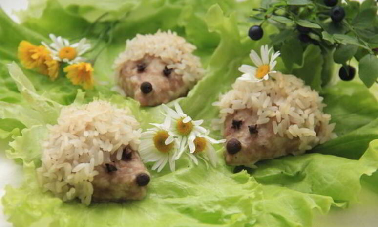 Рецепт паровых котлет ежики