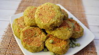 Постные гороховые котлеты