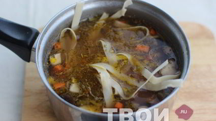 лапша грибная