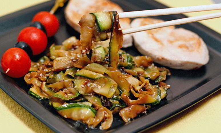 Рецепт лапши из цуккини