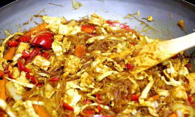 Рецепт лапши по-сингапурски