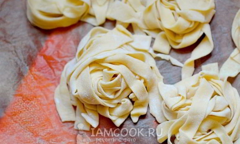 Рецепт лапши пшеничной домашней