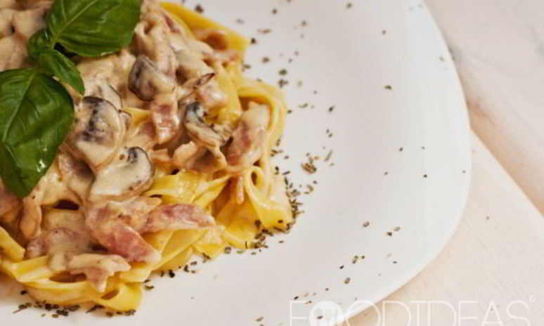 Рецепт лапши с белыми грибами