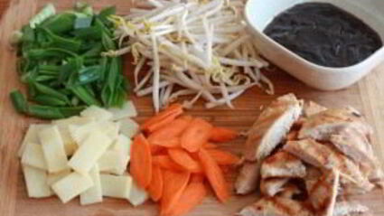 лапша с соусом терияки