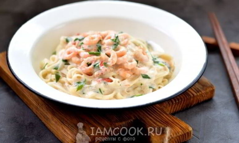 Рецепт лапши удон с креветками