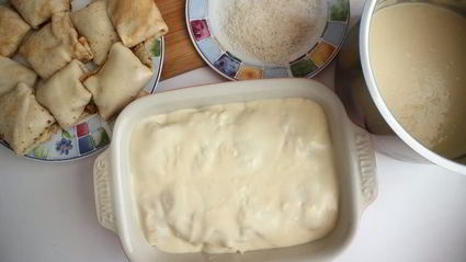 блинная лазанья с индейкой