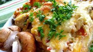 Грибная лазанья