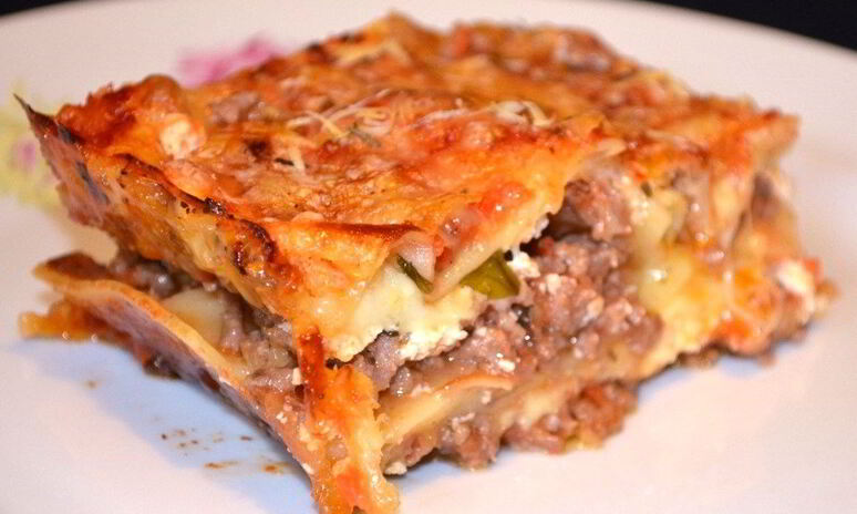 Рецепт иммигрантской лазанья болоньезе с грибами и 3 сырами