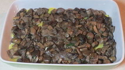 картофельная лазанья с грибами