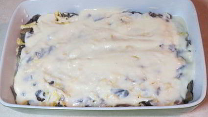 картофельная лазанья с грибами