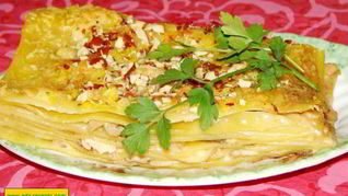 Куриная лазанья с курицей