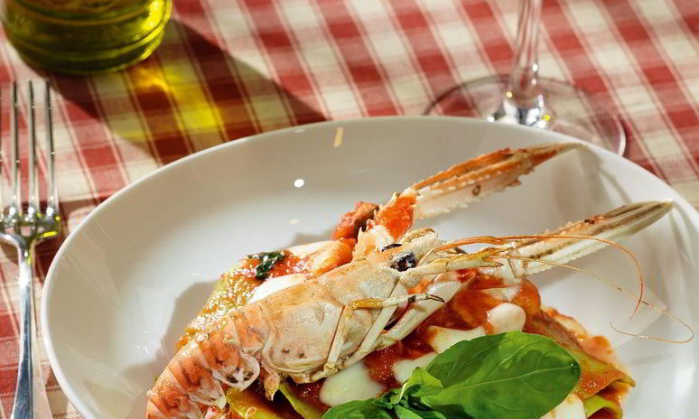 Рецепт лазаний frutti di mare со шпинатом