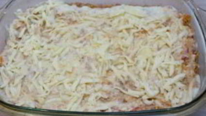 лазанья под соусом болоньезе