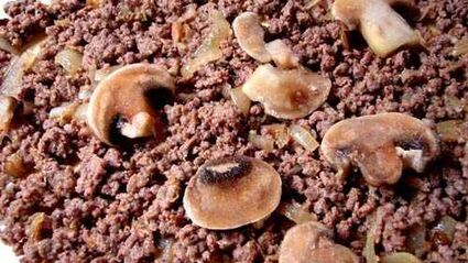 лазанья с фаршем и грибами