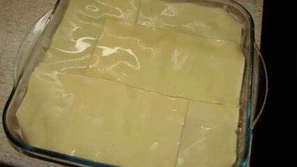 лазанья с фаршем и грибами