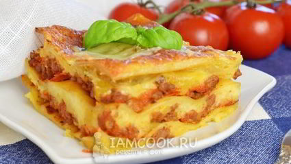 лазанья с фаршем в духовке