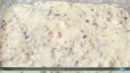 лазанья с грибами и куриным филе