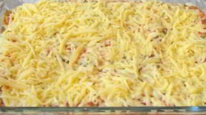 лазанья с грибами и куриным филе