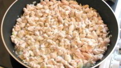 лазанья с грибами и куриным филе