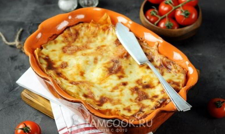 Рецепт лазаний с грибами и сыром