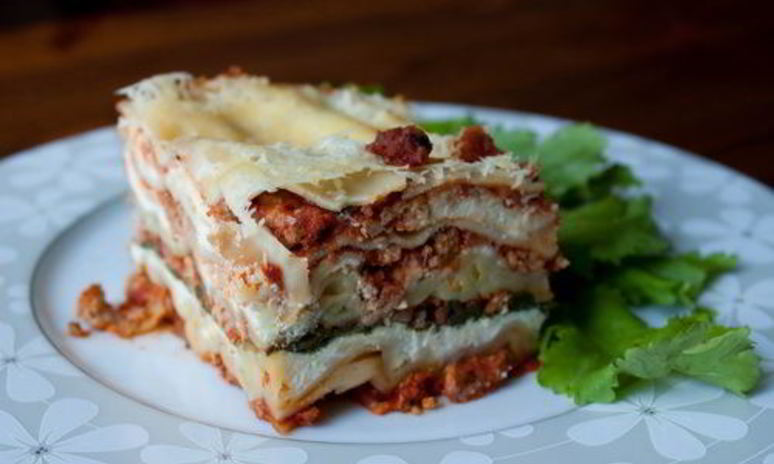 Рецепт лазаний с индейкой и шпинатом