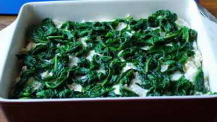 лазанья с индейкой и шпинатом