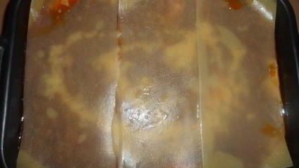 лазанья с мясным фаршем и овощами