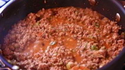 лазанья с мясным фаршем